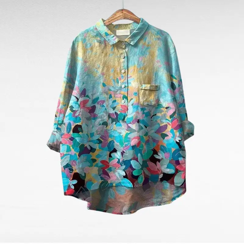 Textured Soft Tailored Blouse