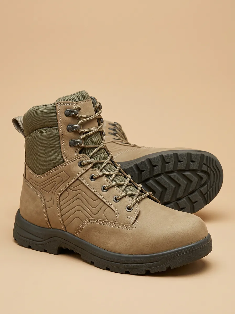 Geometric Tactical Work Boots Canyon