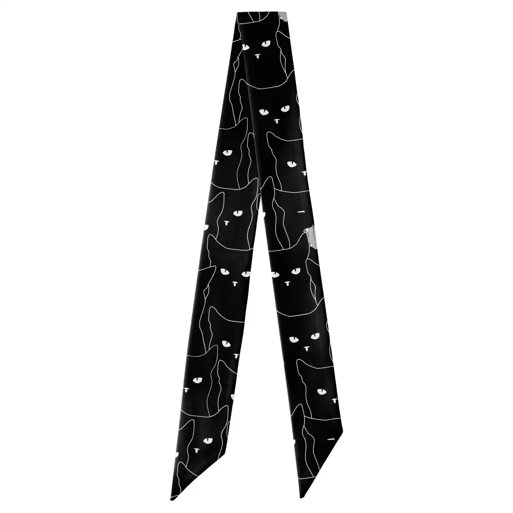 Line Drawn Cat Hair Scarf