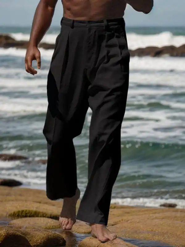 Tailored Straight Leg Pants
