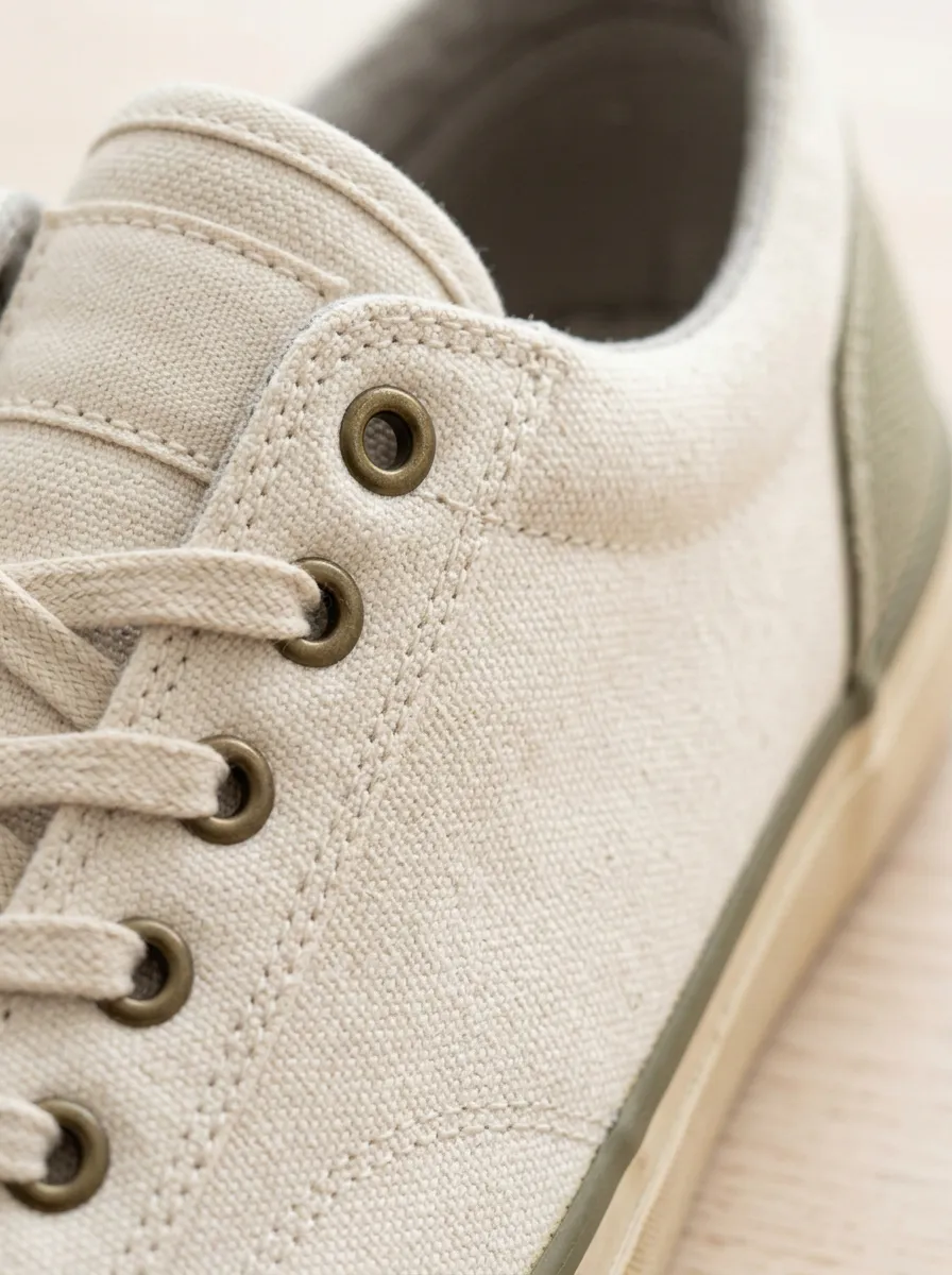Relaxed Minimalist Graphic Finish Men's Canvas Shoes