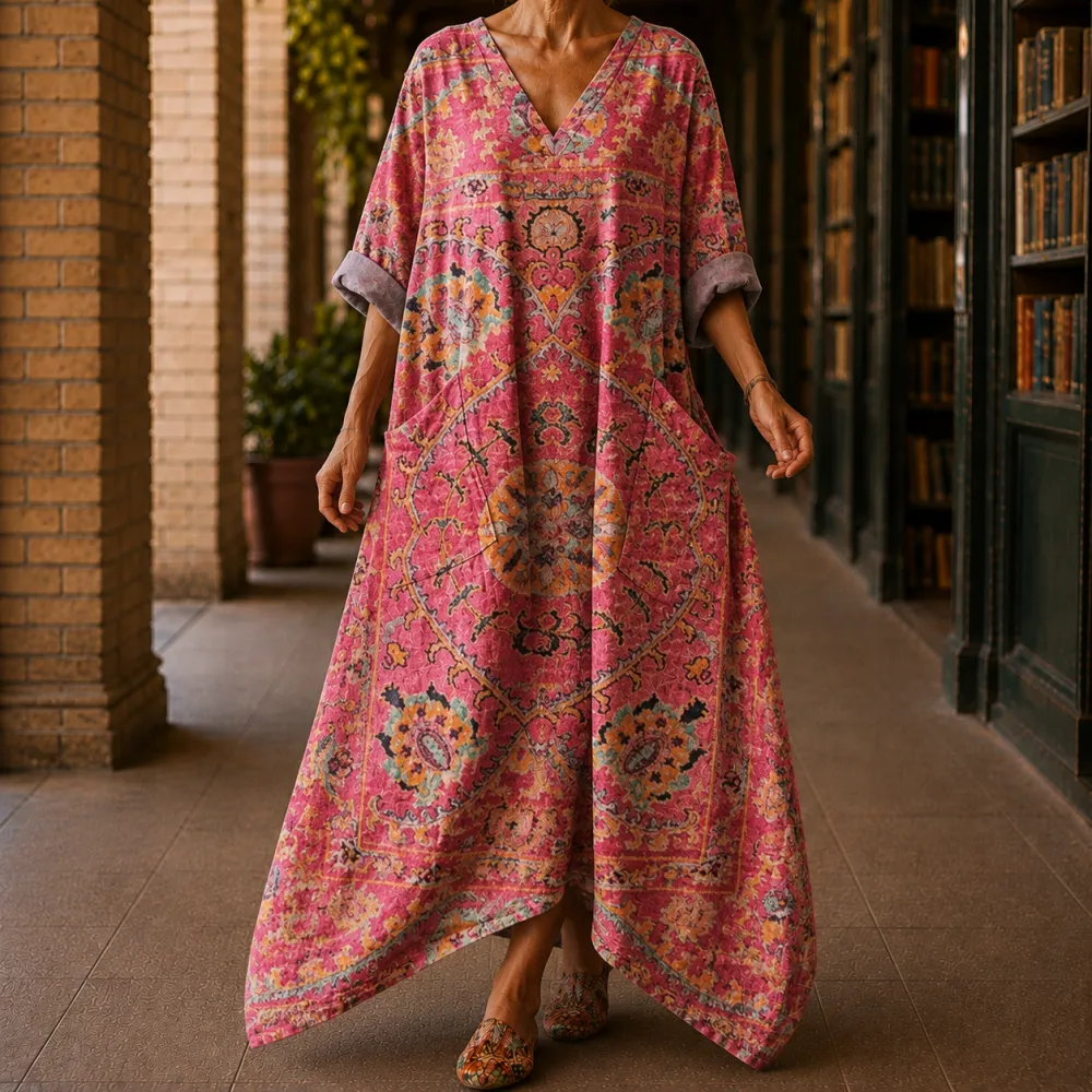 Handkerchief Printed Casual Dress