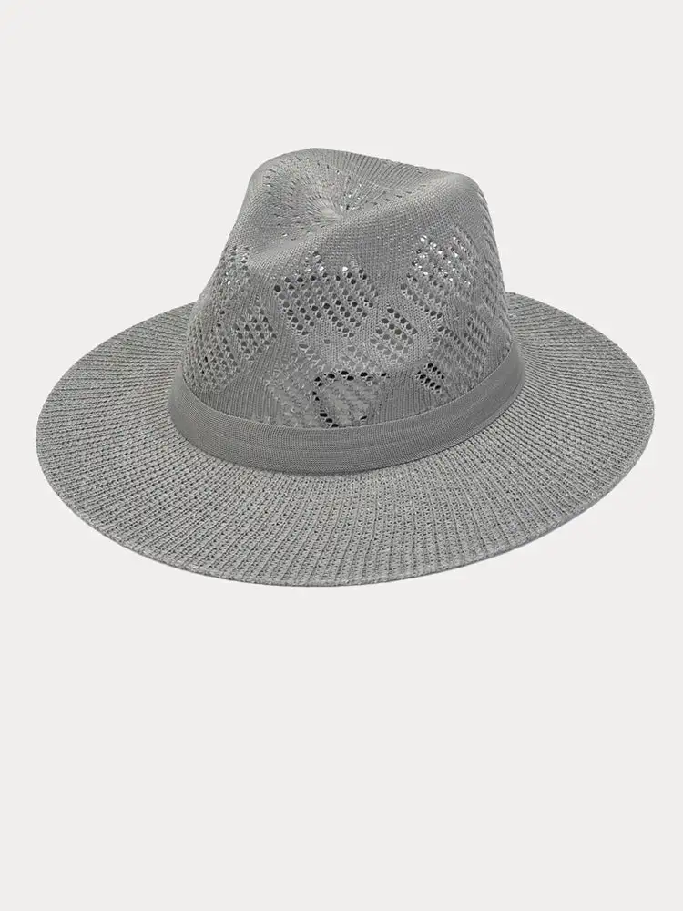 The Classic Linen Straw Flat Brim Fedora