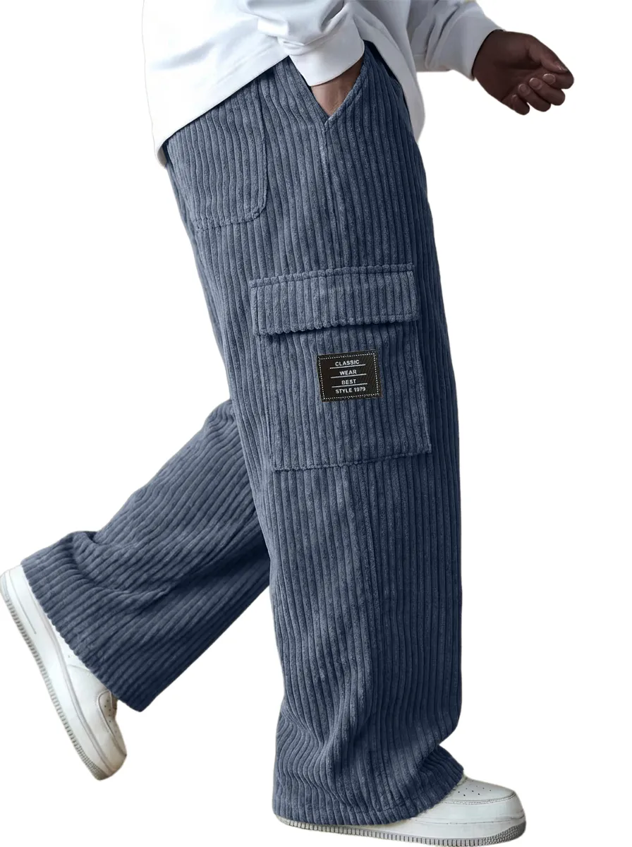 Clean Cut Corduroy Utility Pocket Trousers