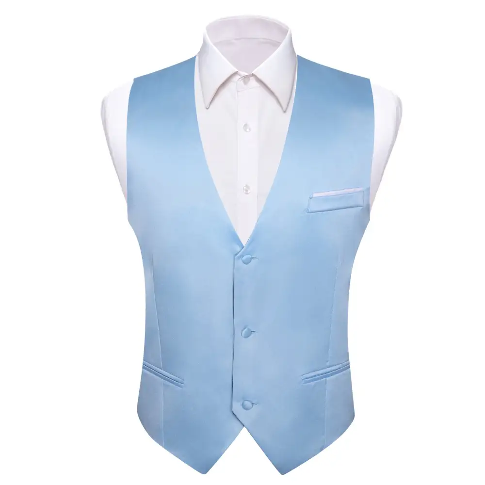 Solid Dress Vest Set