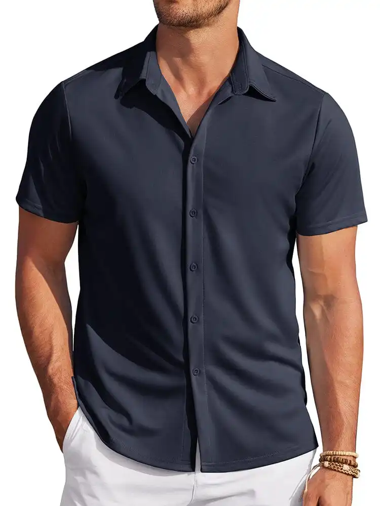 Casual Wrinkle Free Stretch Shirt