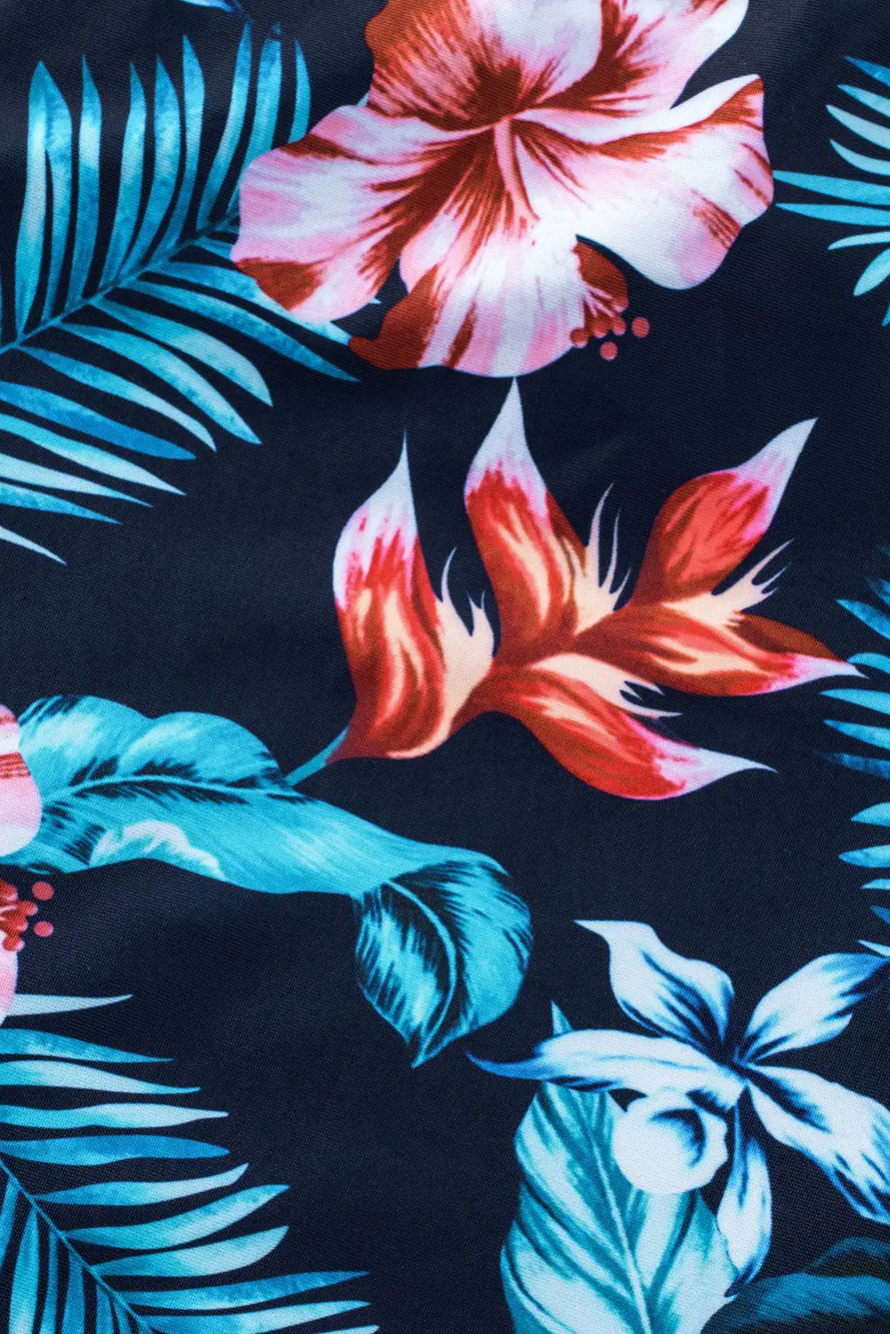 Mesh Accent Floral One-piece Swimwear