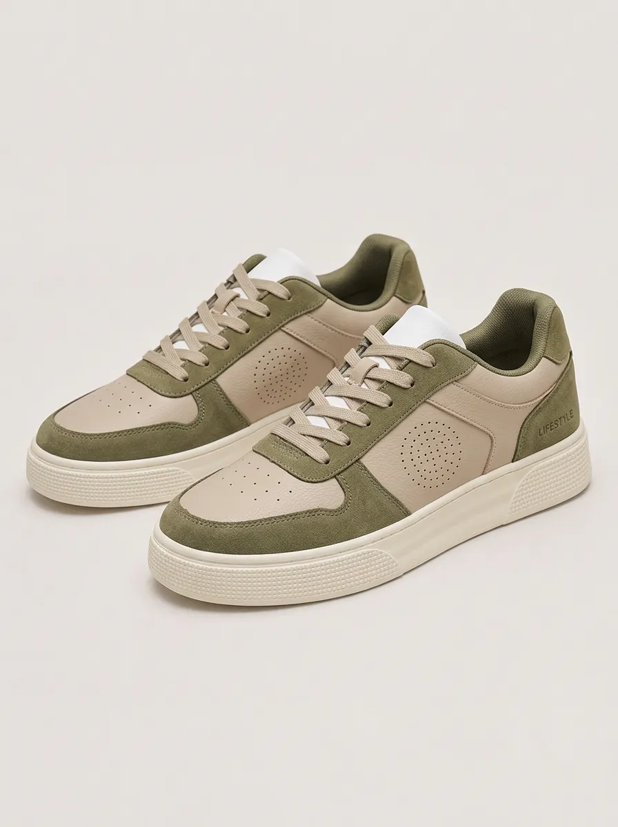 Men's Casual Suede Leather Lifestyle Skate Shoes