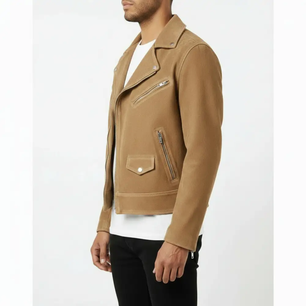 Suede Biker Motorcycle Western Jacket