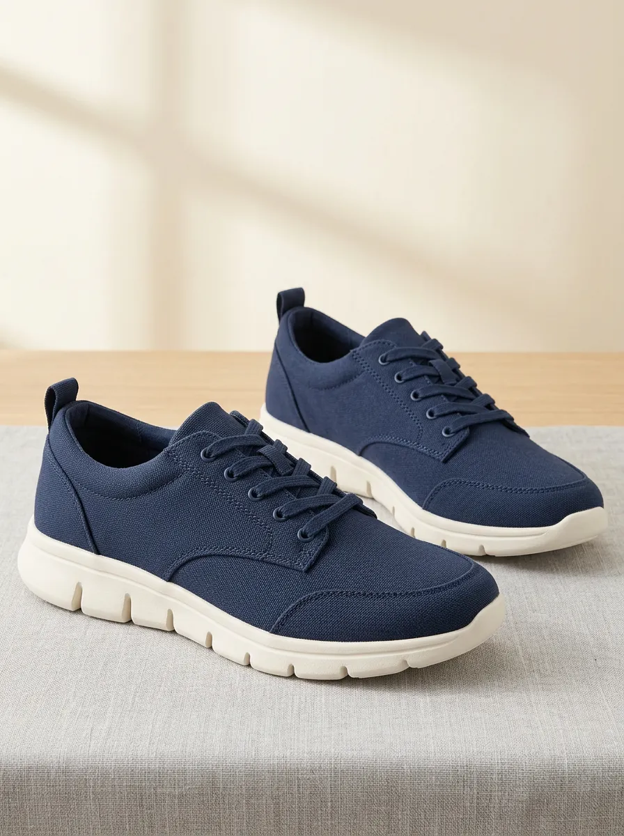 Men's Elevated Casual Lightweight Canvas Shoes