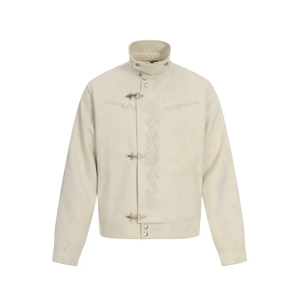 Embroidered Toggle Jacket