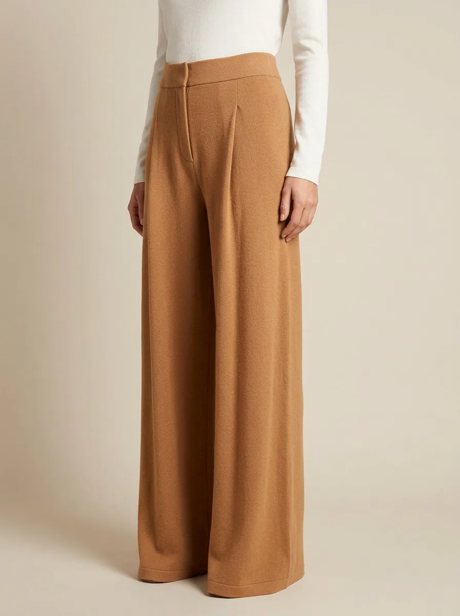 Contemporary High Rise Wide Leg Pants