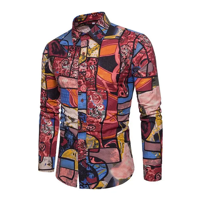 Textured Woven Printed Shirt