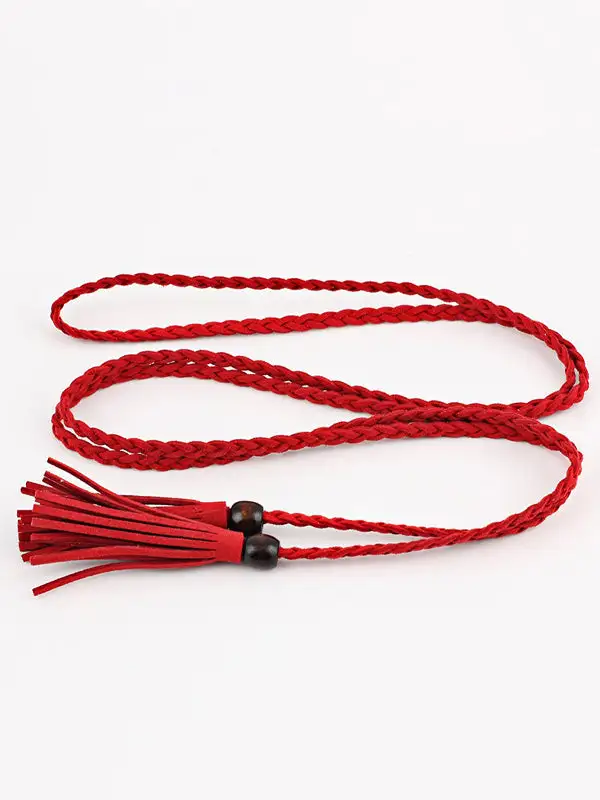Bohemian Woven Tassel Belt