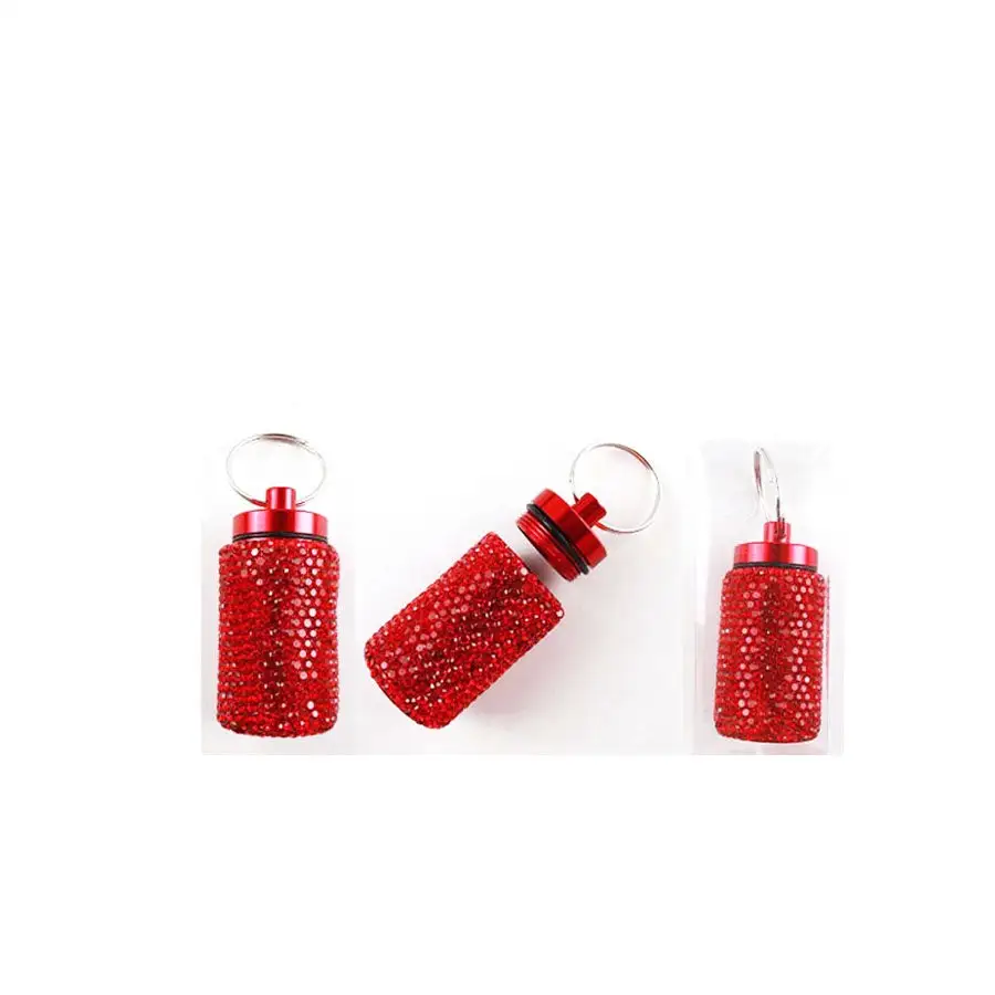 Classic Compact Pill Case Keychain
