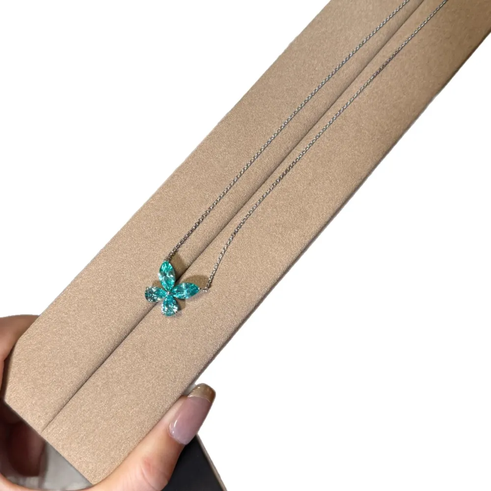 🦋 A little sparkle can change the whole look.  This stunning blue butterfly necklace catches the light beautifully from every angle. Delicate, elegant, and effortlessly eye-catching — perfect for adding a touch of color to your everyday style. ✨