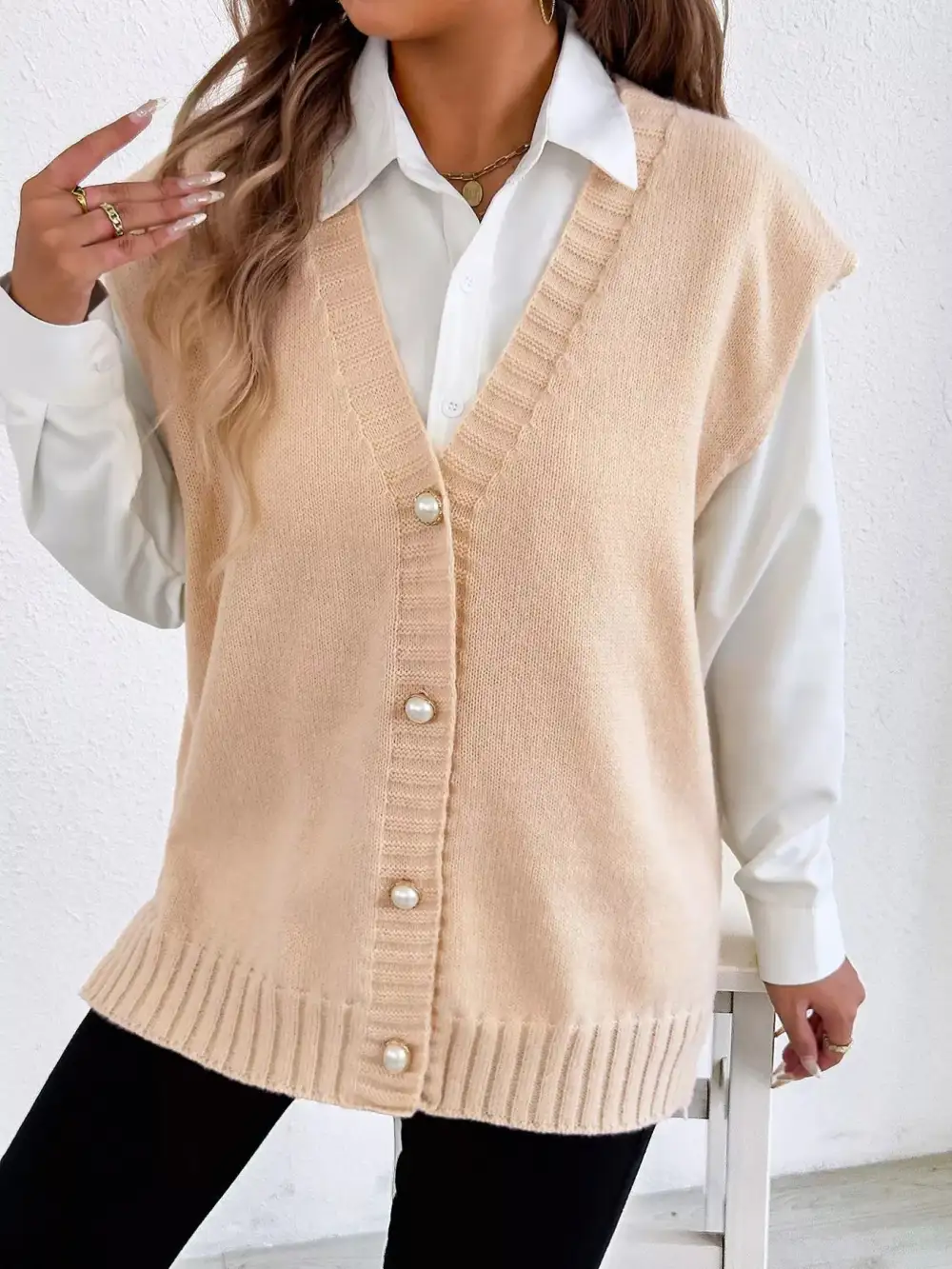 Button Down Button Up Sweater Vest