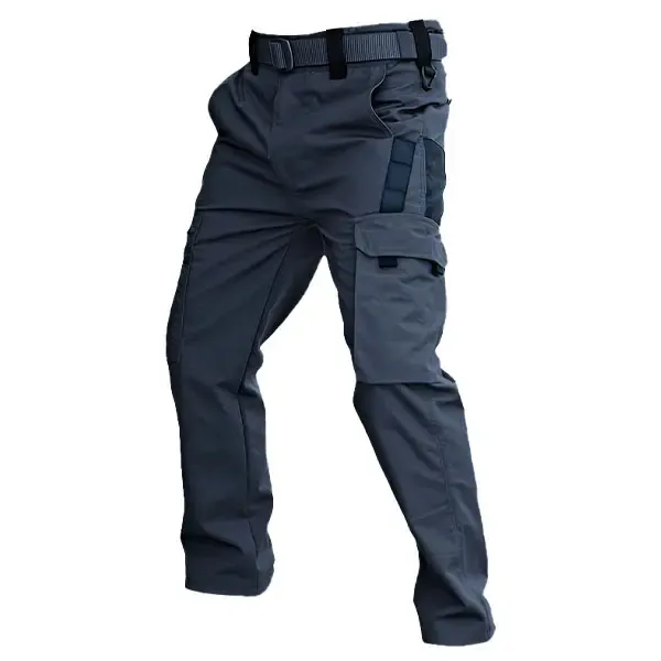 Men's Solid Color Tactical Work Pants