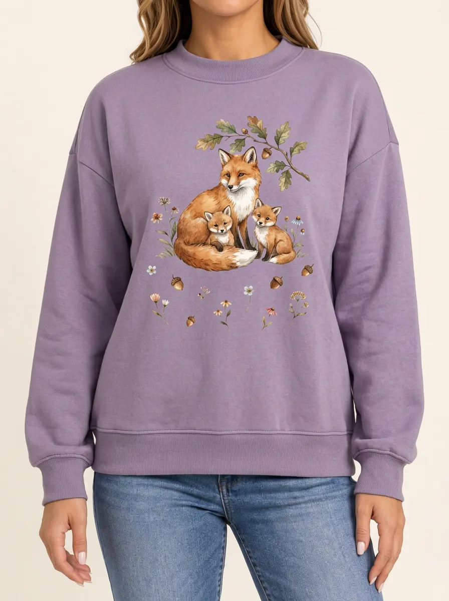 Women's Family Print Everyday Crewneck
