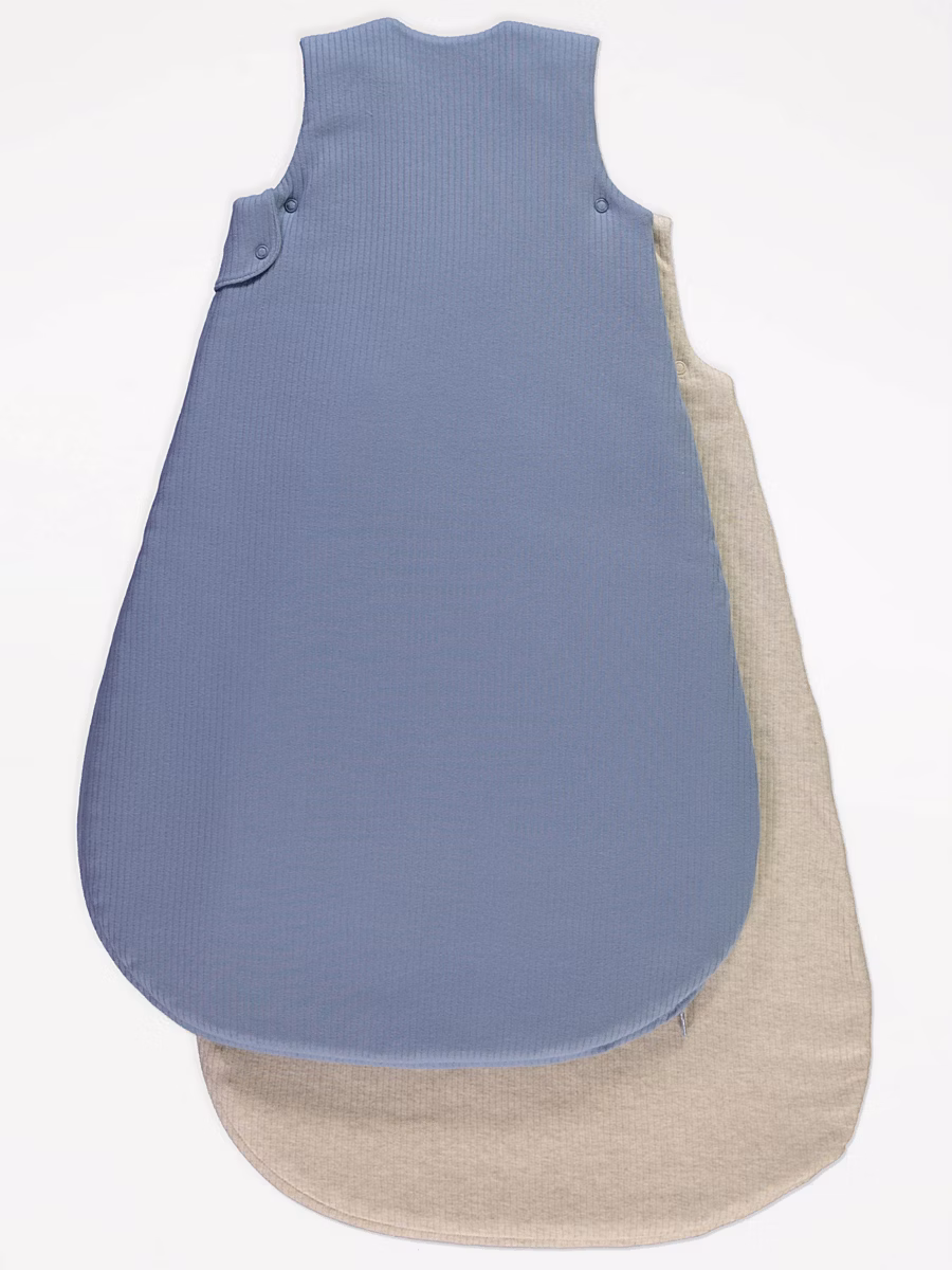 Ribbed 1 and 2.5 Tog Sleeping Bag 2 Pack detail 1