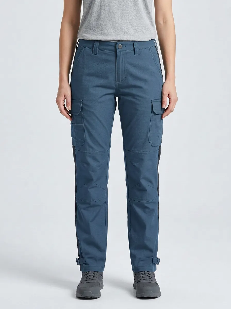 Unisex Outdoor Utility Contrast Striped Printed Tactical Work Pants
