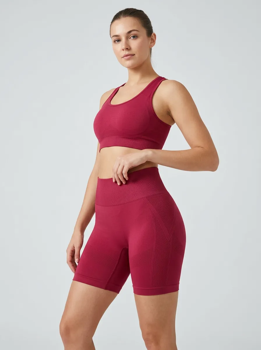 Women's High Waist Seamless Dynamic Fit Fitness Shorts