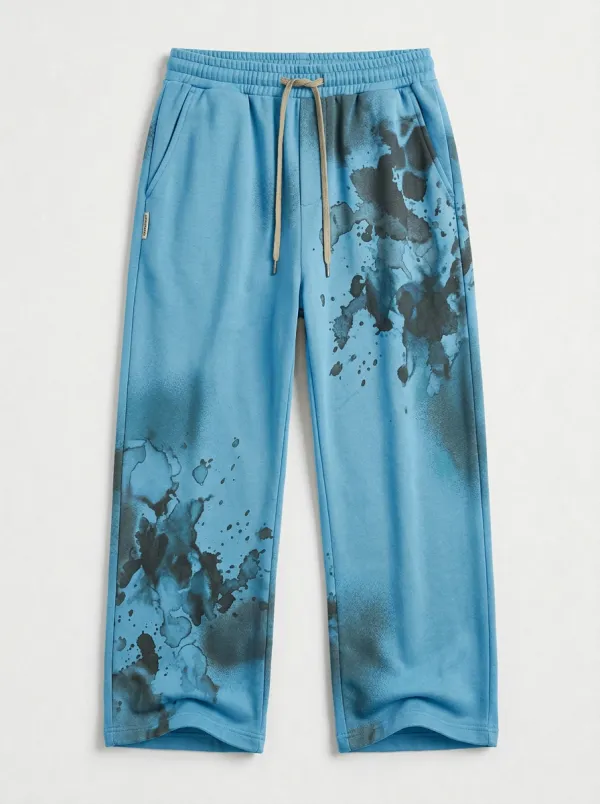 Unisex Ink Splatter Streetwear Sweatpants