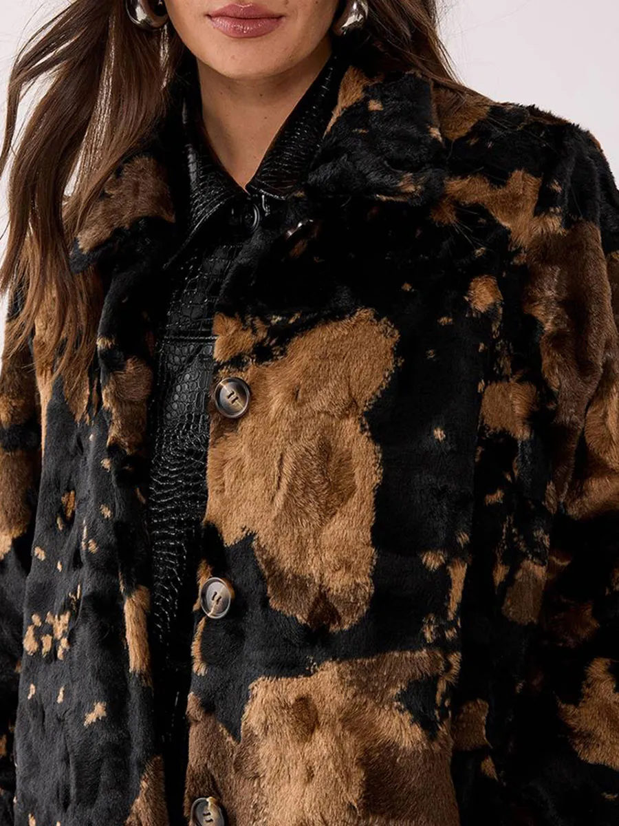 Women's Vintage Leather & Shearling Cropped Jacket