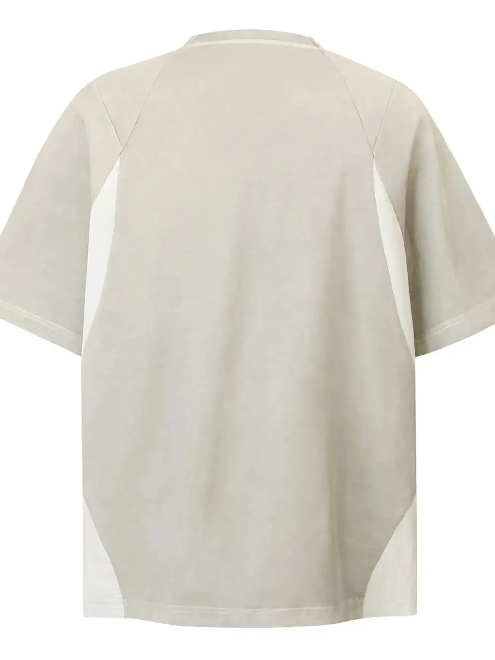 Textured Contrast Detail Crew Neck Short Sleeve Tee