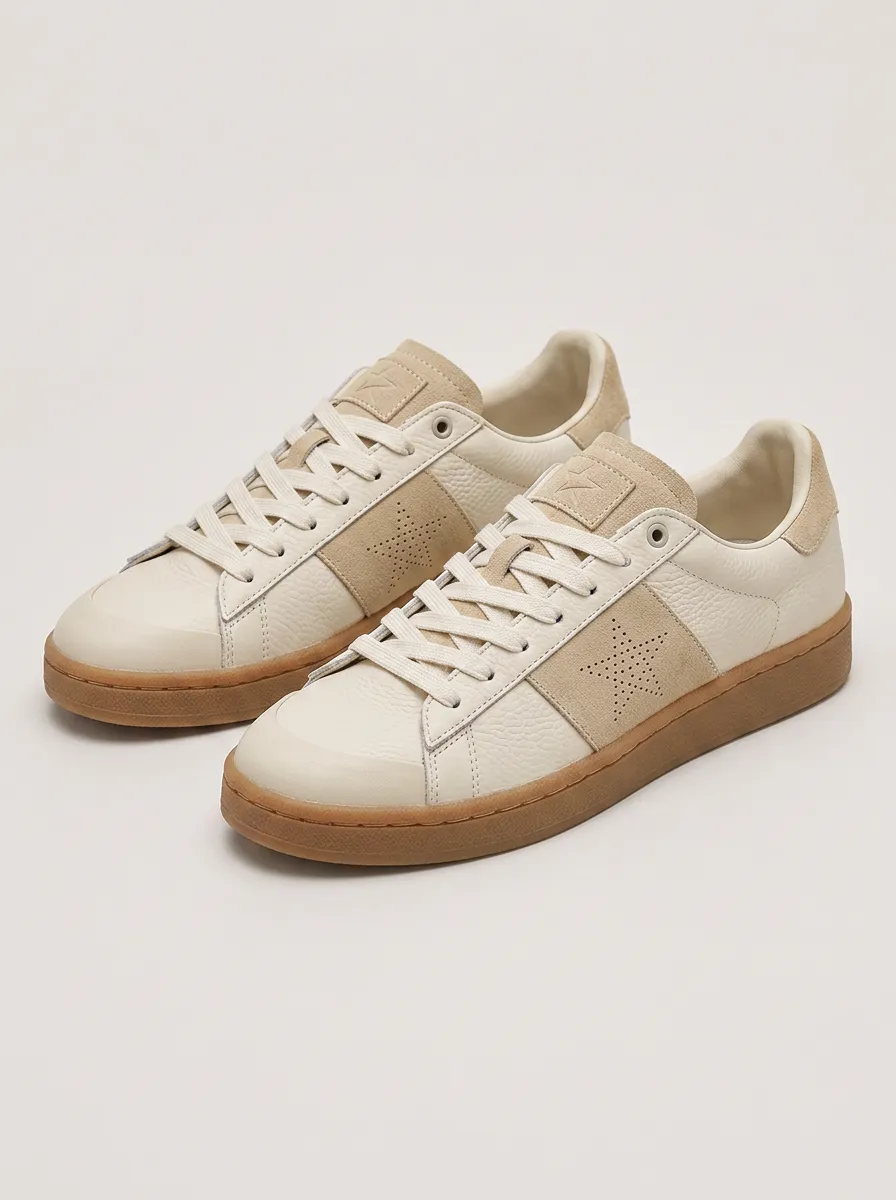 Men's Casual Star Perforated Skate Shoes