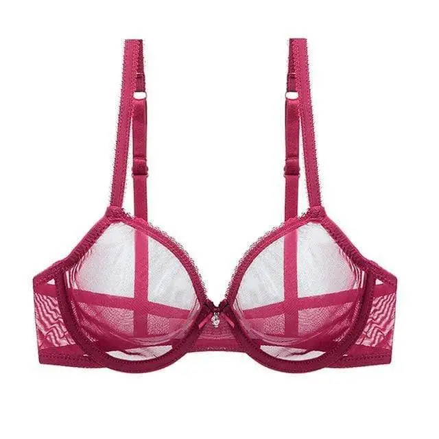 Mesh Underwire Bra with Adjustable Straps