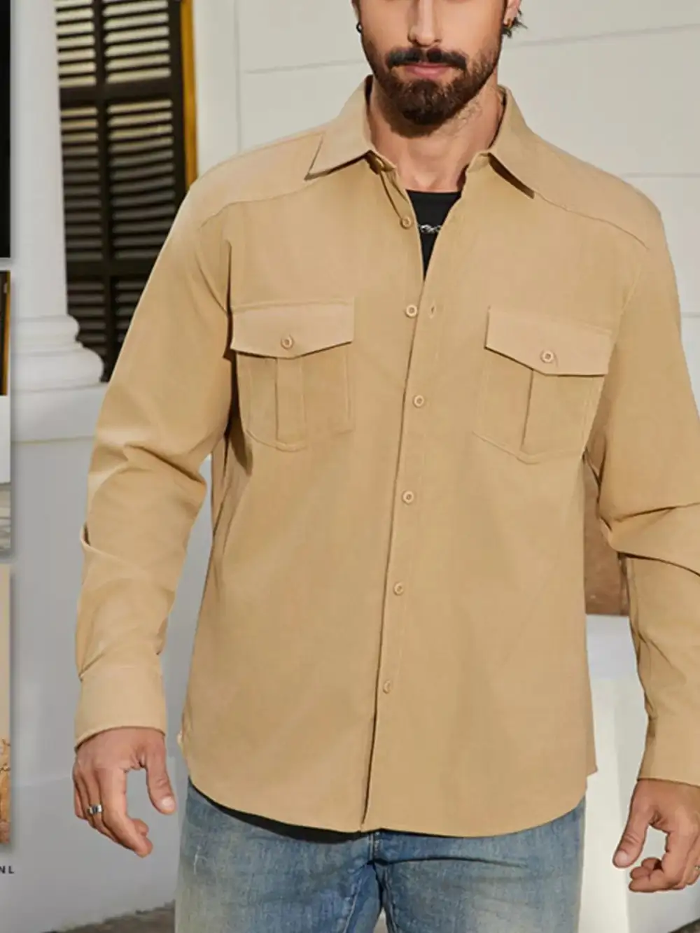 Classic Button Up Long Sleeve Shirt