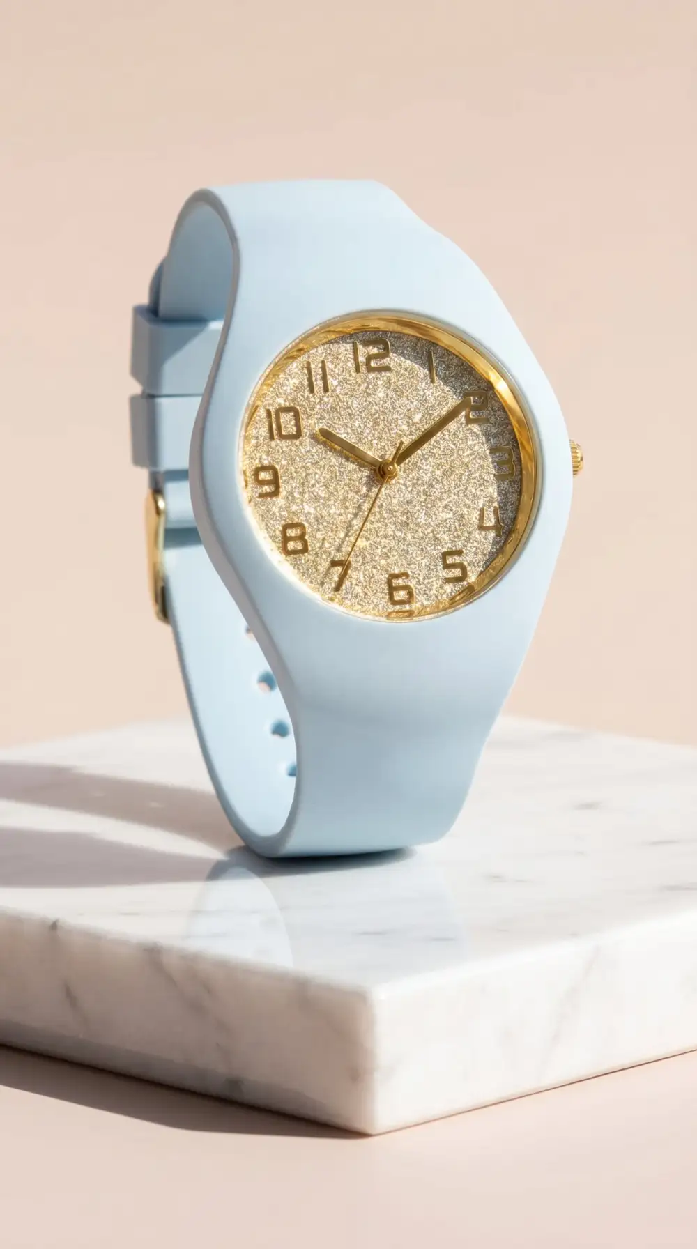 Distinctive Silicone Glitter Fashion Watch