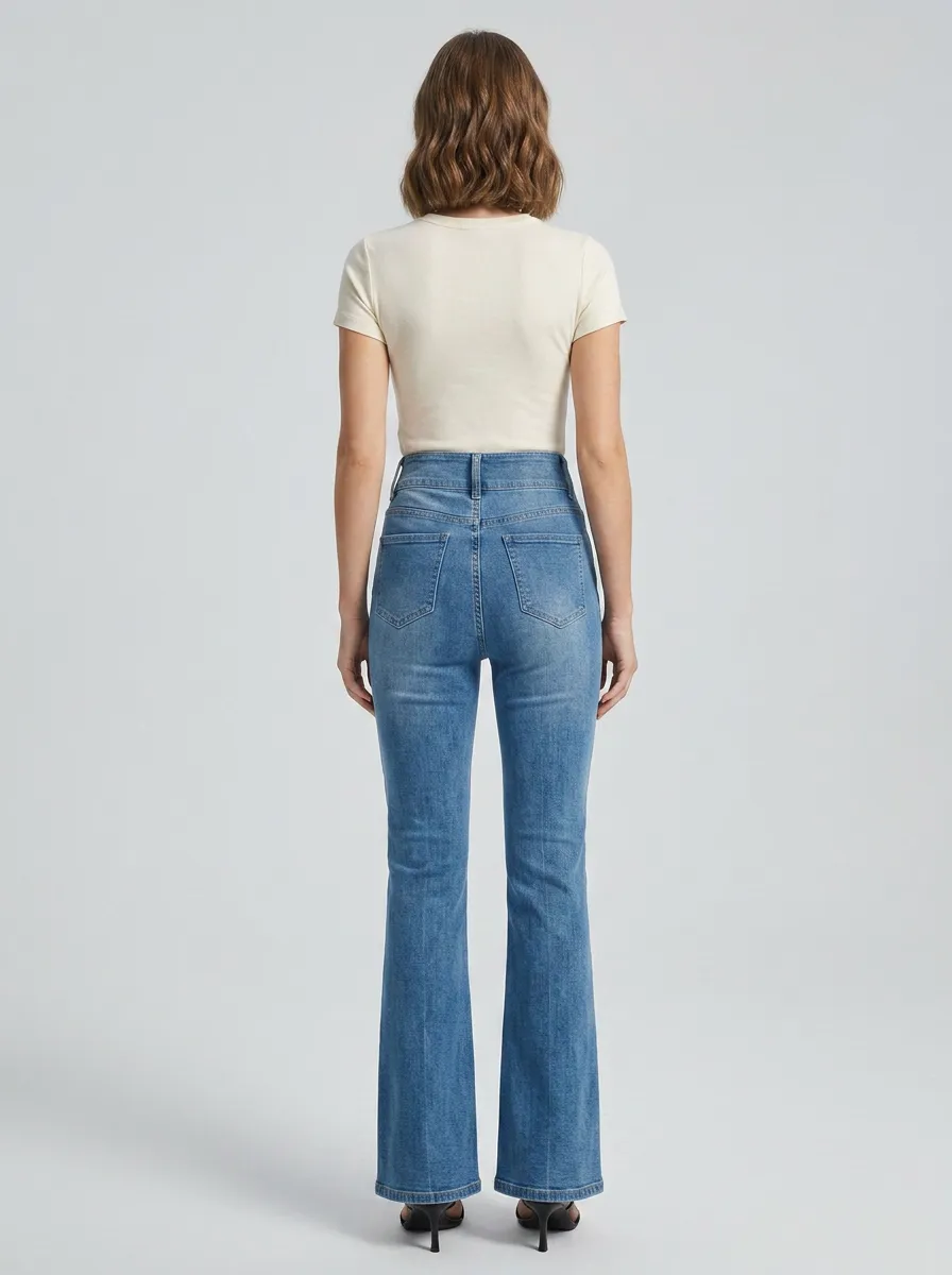 Women's High Waist Casual Denim Jeans