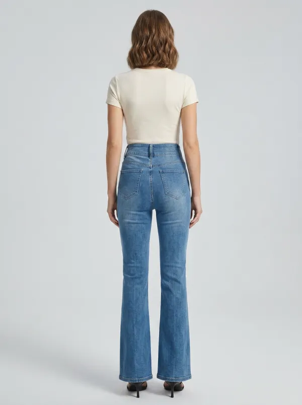 Women's High Waist Casual Denim Jeans