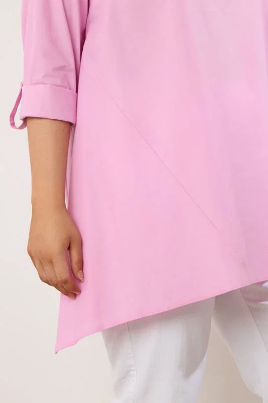 Pink Overhead Shirt detail 3