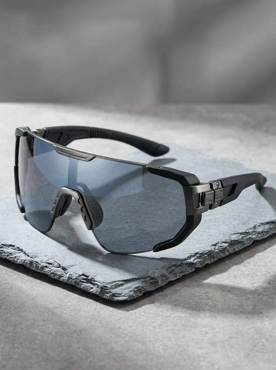 Men's Sport Cycling Tactical Wrap-around Shield Sunglasses
