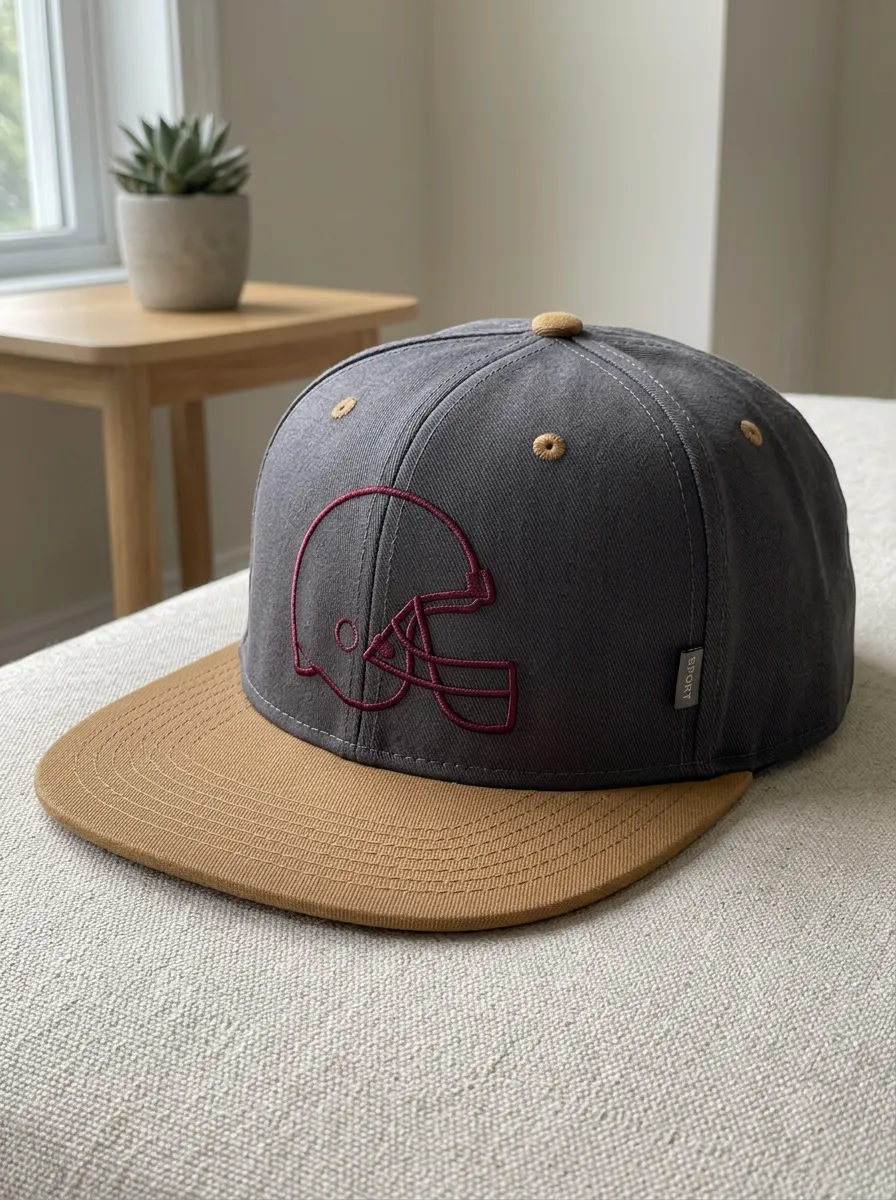 Men's Champion Football Fan Helmet Embroidered Snapback Cap