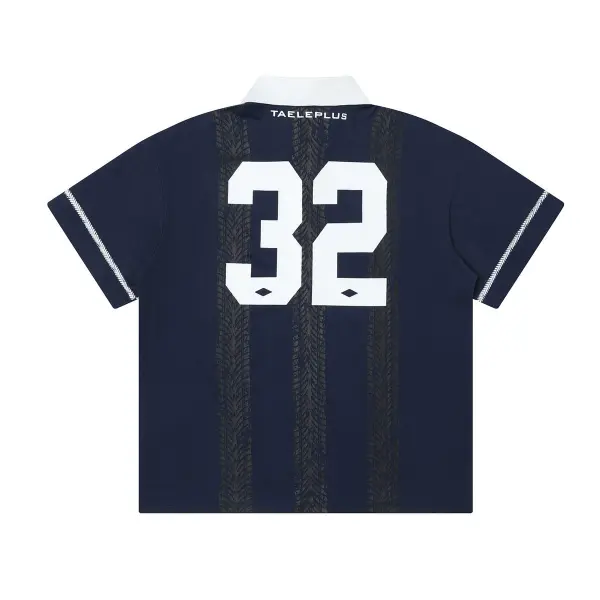 Men's Printed Lapel Sports Shirt