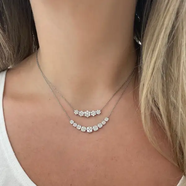 Minimal Delicate Classic Diamond Necklace