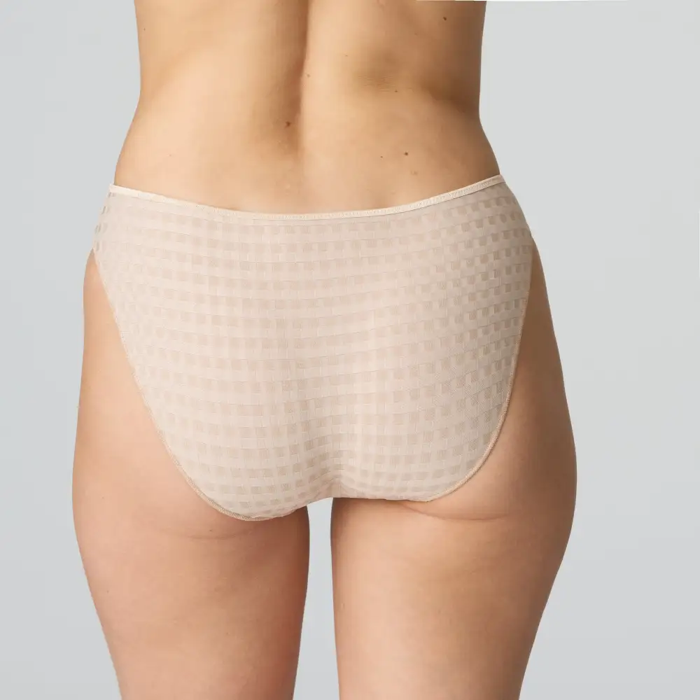Women's Full Coverage Elastic Waistband Cotton Gusset Floral Embroidery Cotton Checkered Soft Fabric Stretch Fit Bikini Panty