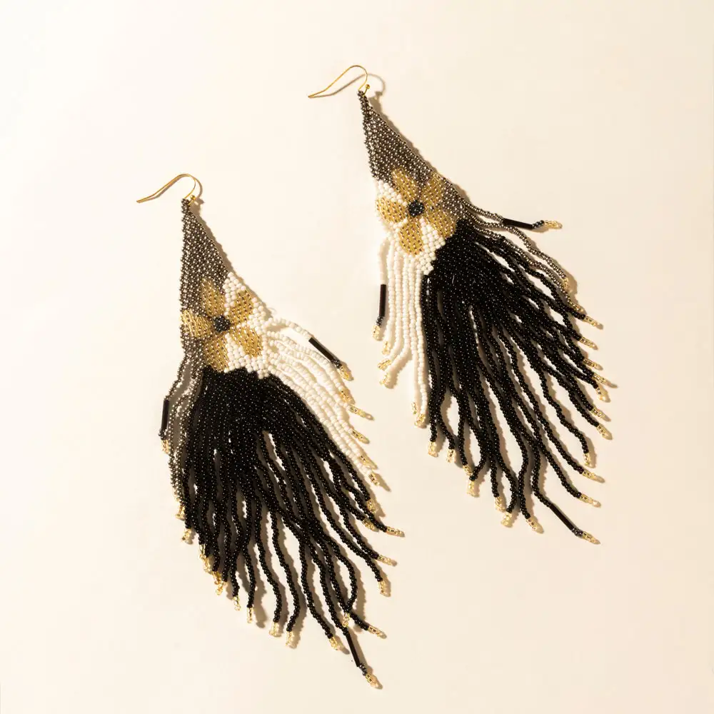 Chic Flowing Artful Fringe Earrings