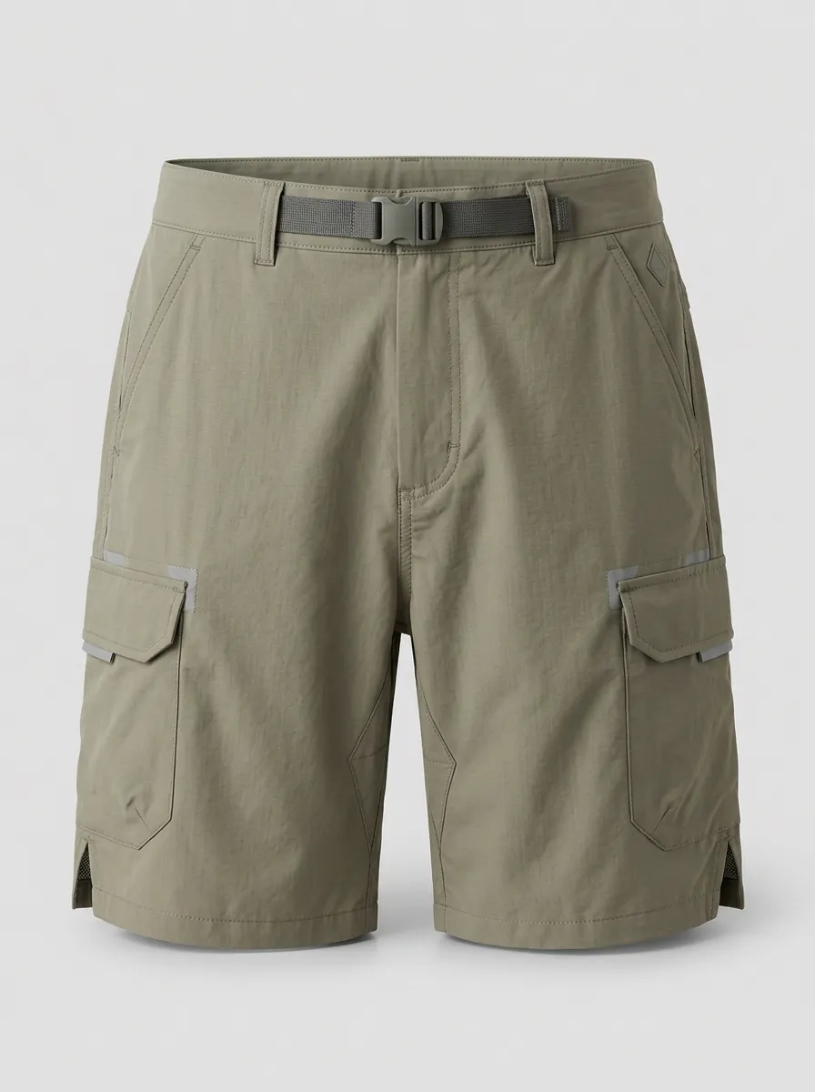 Men's Outdoor Hiking Quick-Dry Cargo Shorts with Belt