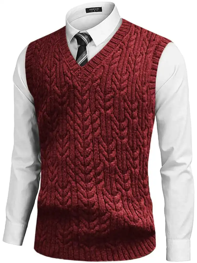 Layering V-Neck Suit Vest