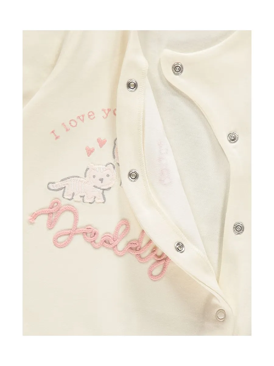 Mummy's Bestie Rose Sleepsuits 3 Pack