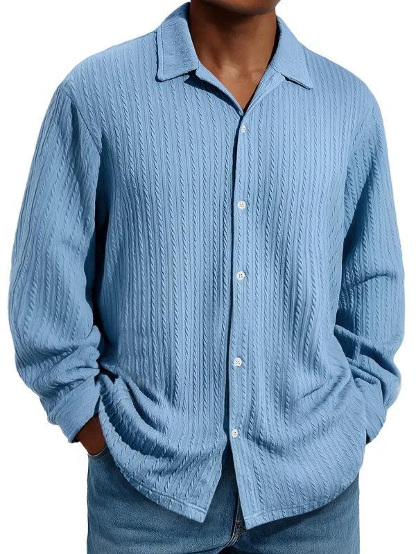 Jacquard Long Sleeve Shirt
