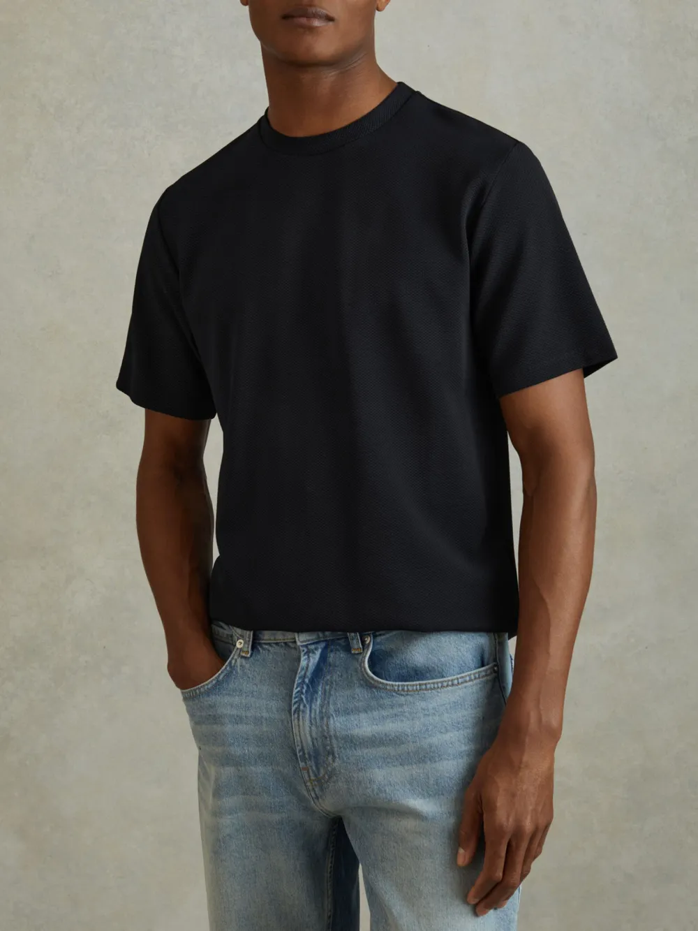 Nylon Breathable Round Neck Solid Color Short Sleeves