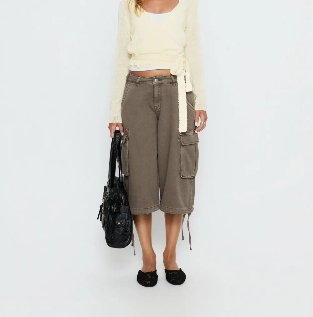 Cream Sheer Wrap Knit Cardigan