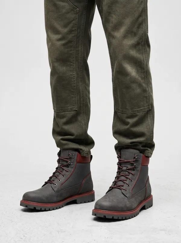 Unisex Outdoor Adventure Topographic Print Work Boots
