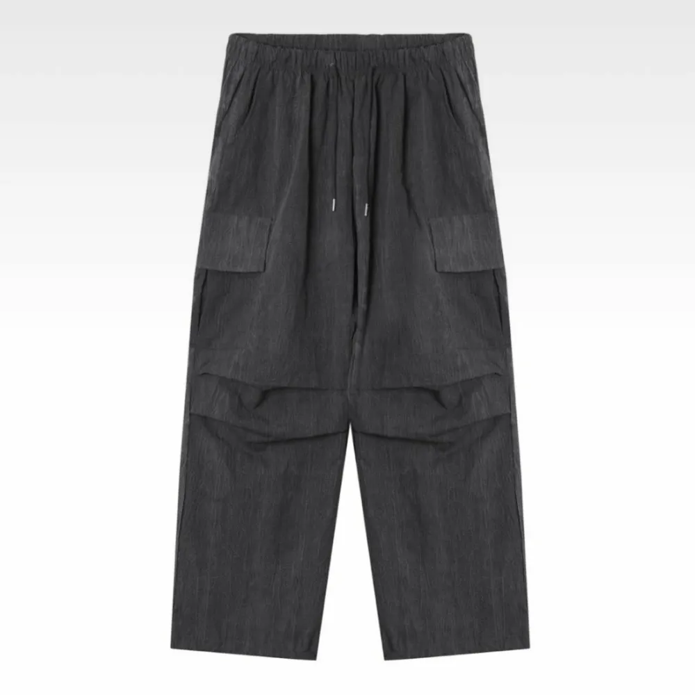 Versatile Contrast Stripe Cuffed Relaxed Cargo Pants